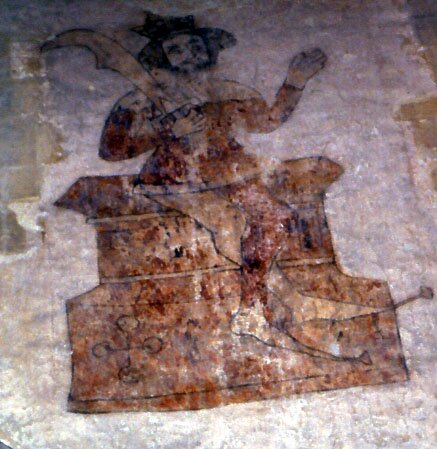 King Herod with Magi & shepherd, Corby Glen, small