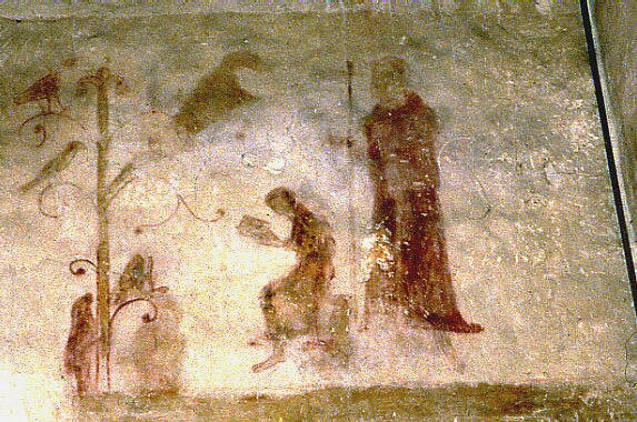 St. Francis preaching to the birds, Wissington [35KB]