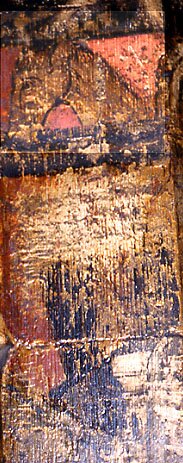 Nativity, Faversham, detail, Ass & Joseph (63KB)