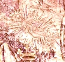 Christ Child inrayed aureole, Adoration of the Magi, Salisbury St. Thomas [18KB]